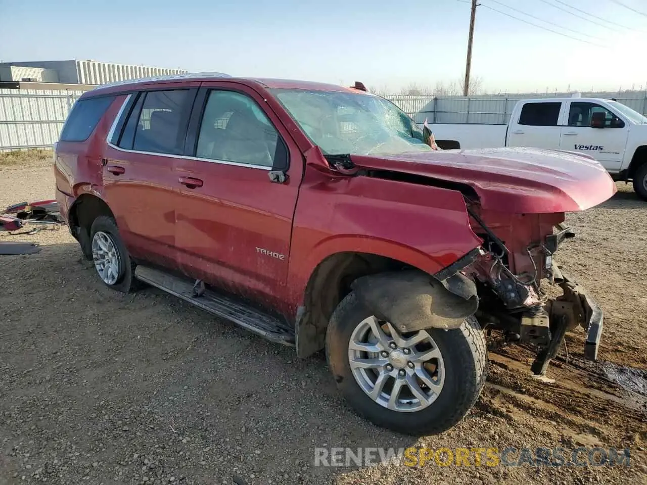 4 fotografías del automóvil dañado 1GNSKNKD1MR160347 CHEVROLET TAHOE 2021