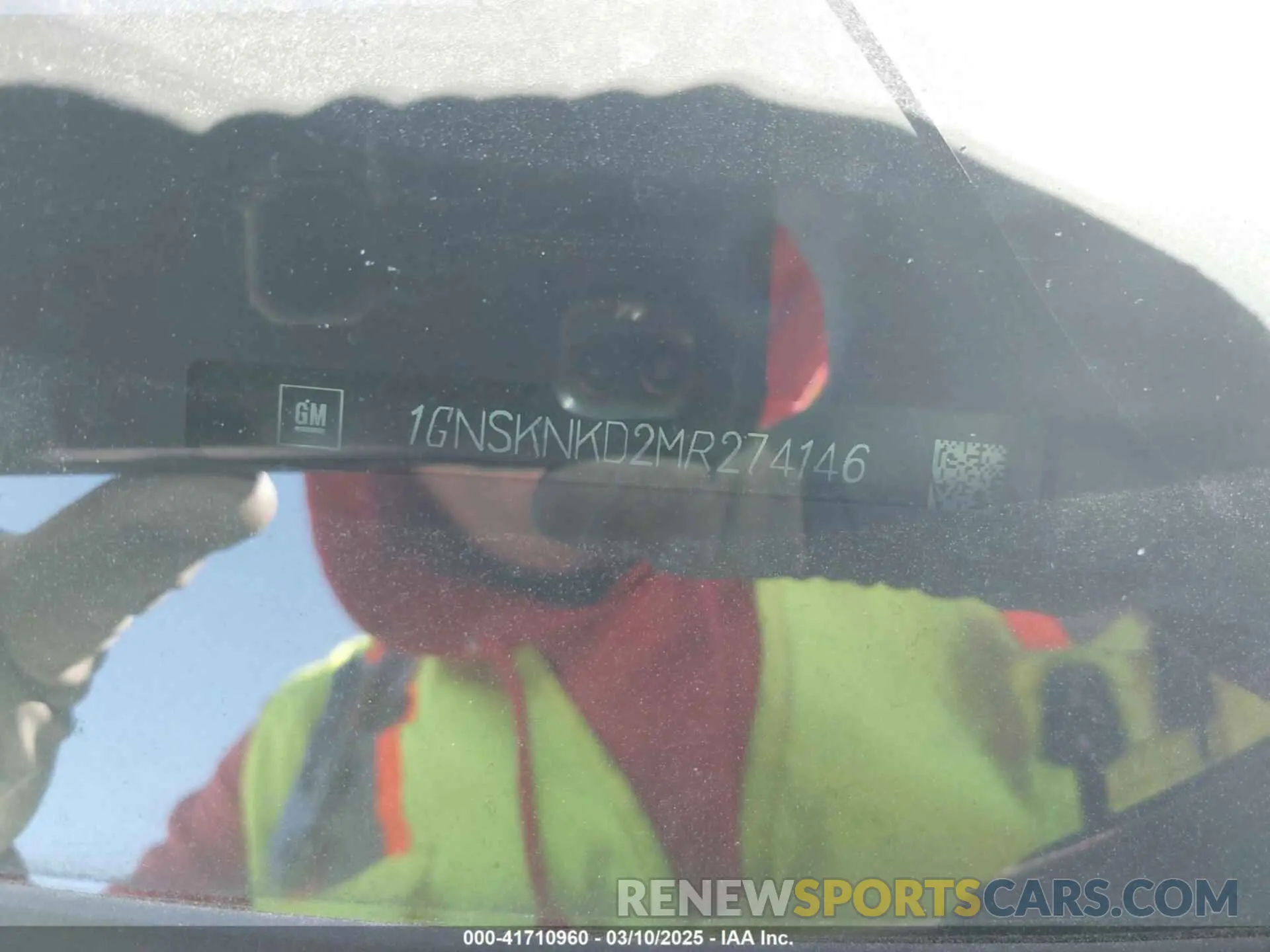 17 fotografías del automóvil dañado 1GNSKNKD2MR274146 CHEVROLET TAHOE 2021