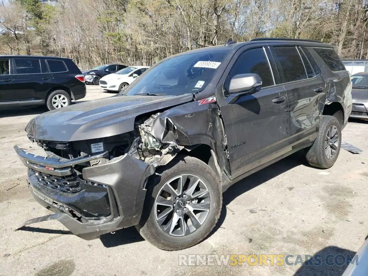 1 fotografías del automóvil dañado 1GNSKPKD0MR285724 CHEVROLET TAHOE 2021