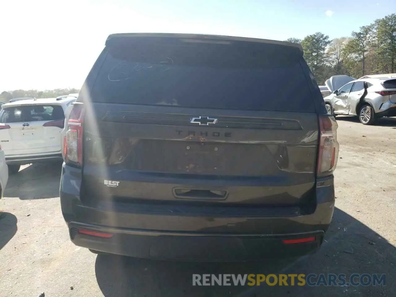 6 fotografías del automóvil dañado 1GNSKPKD0MR285724 CHEVROLET TAHOE 2021