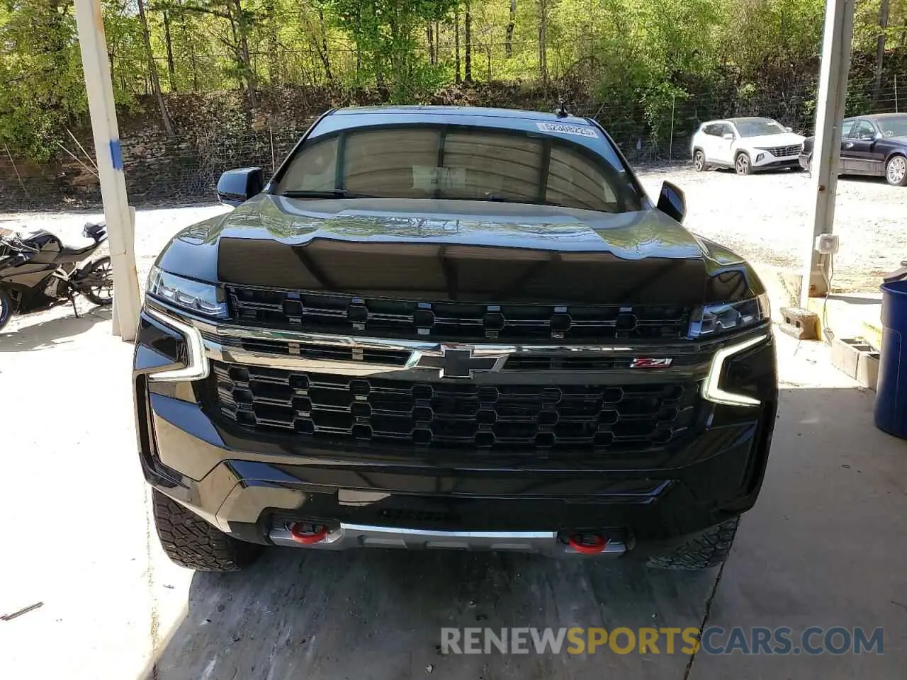 5 fotografías del automóvil dañado 1GNSKPKD1MR389588 CHEVROLET TAHOE 2021