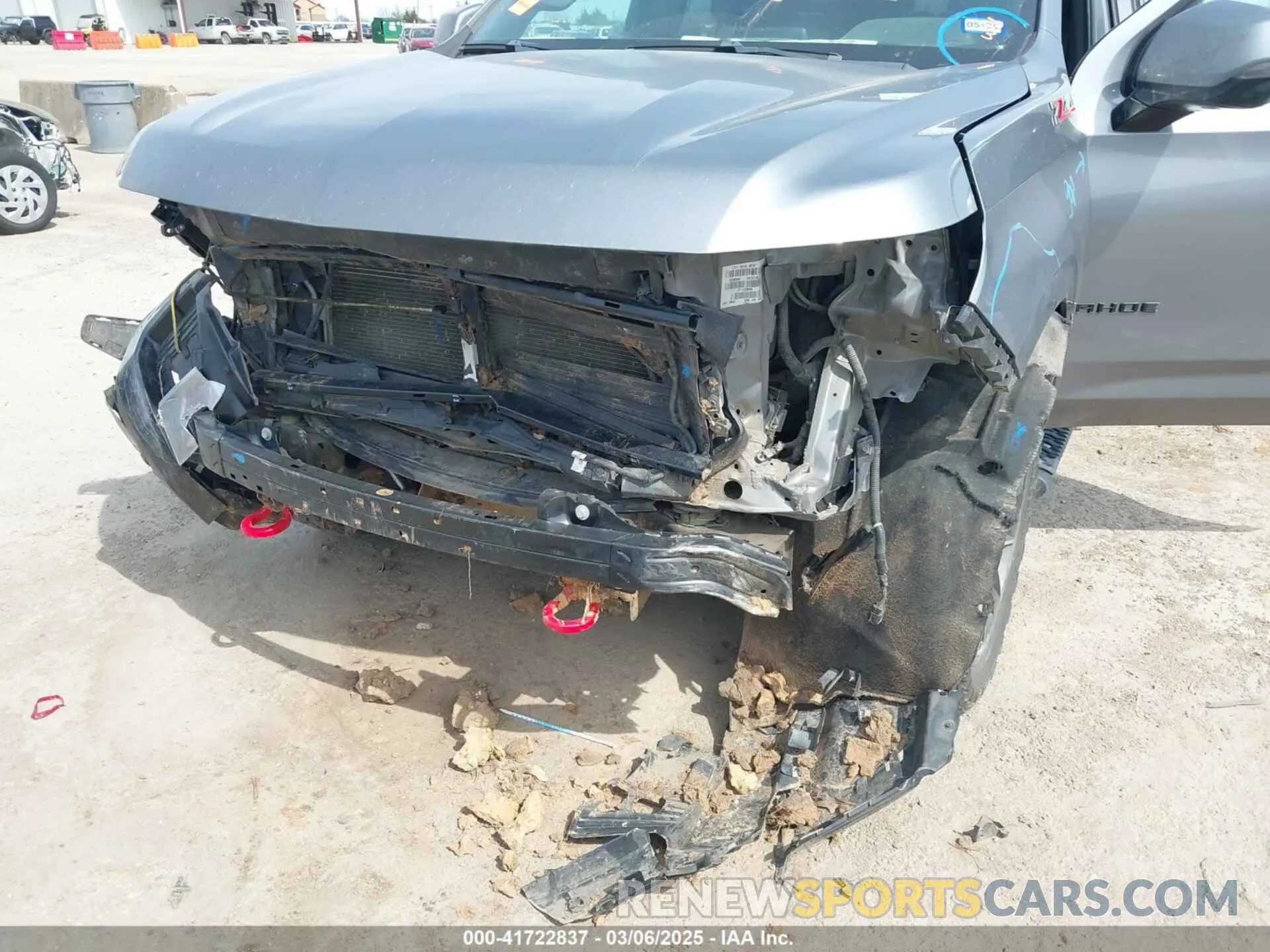 6 fotografías del automóvil dañado 1GNSKPKD9MR324875 CHEVROLET TAHOE 2021