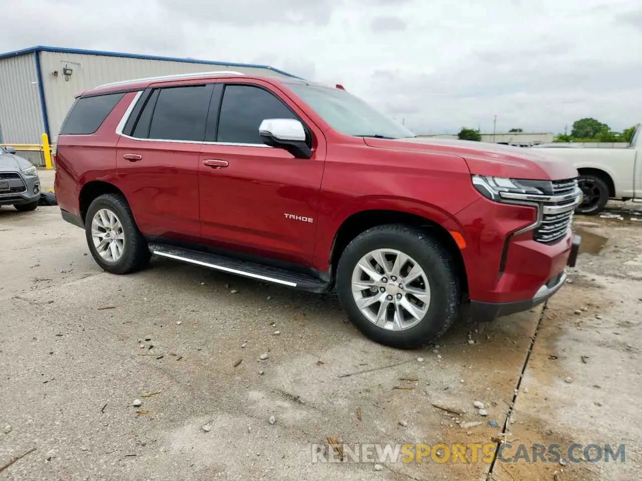 4 fotografías del automóvil dañado 1GNSKSKD7MR131224 CHEVROLET TAHOE 2021