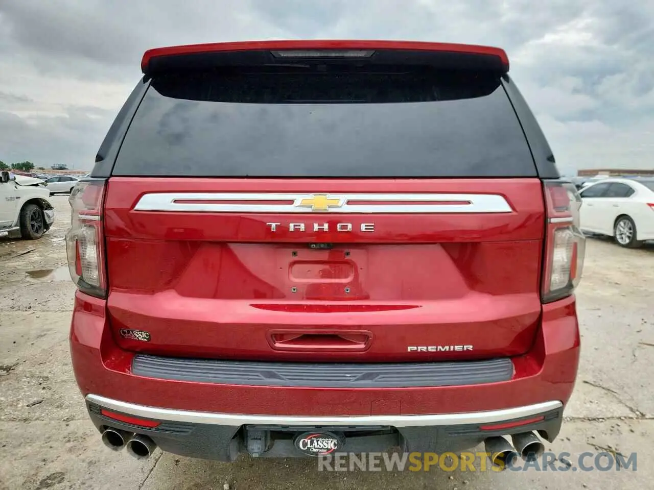6 fotografías del automóvil dañado 1GNSKSKD7MR131224 CHEVROLET TAHOE 2021