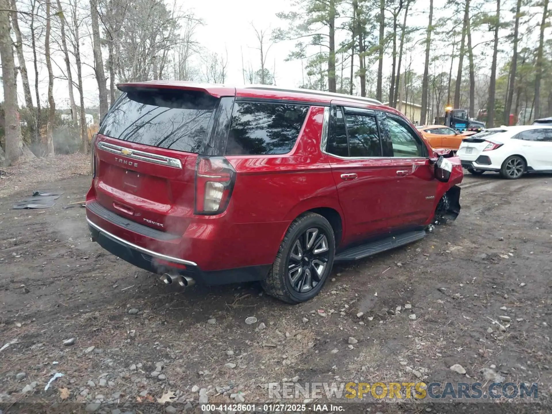 4 fotografías del automóvil dañado 1GNSKSKD8MR184627 CHEVROLET TAHOE 2021