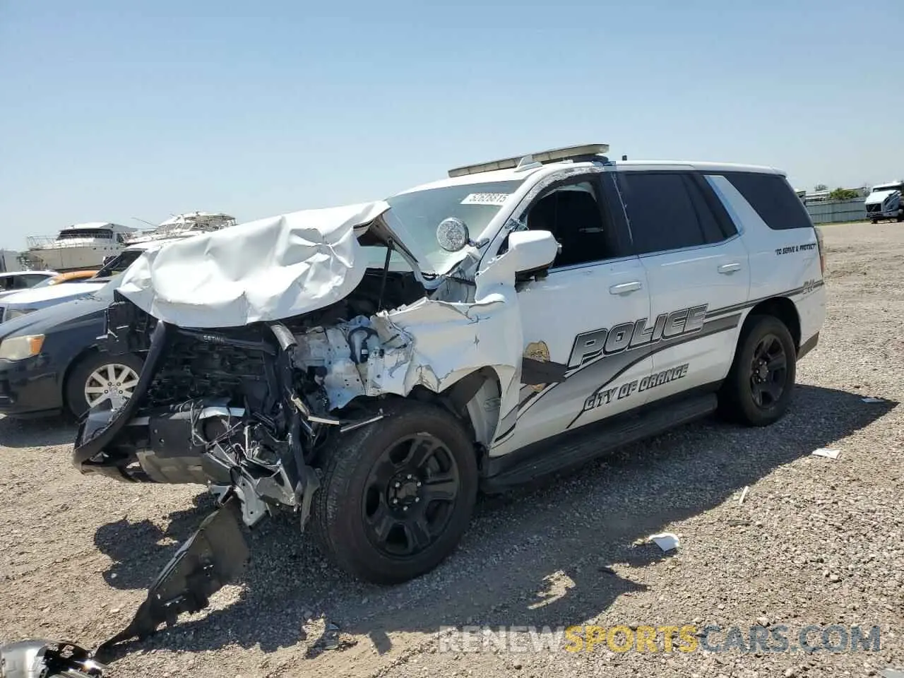 1 fotografías del automóvil dañado 1GNSCLEDXNR221838 CHEVROLET TAHOE 2022