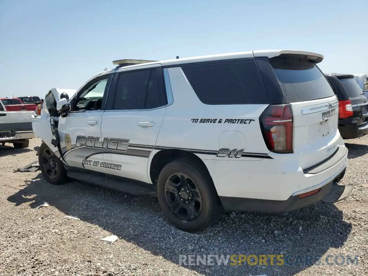 2 fotografías del automóvil dañado 1GNSCLEDXNR221838 CHEVROLET TAHOE 2022