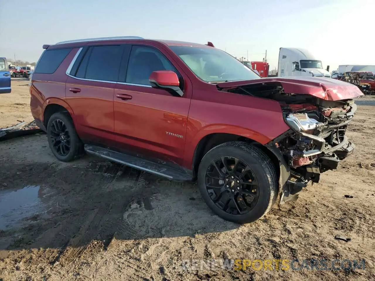 4 fotografías del automóvil dañado 1GNSCNKD0NR105015 CHEVROLET TAHOE 2022