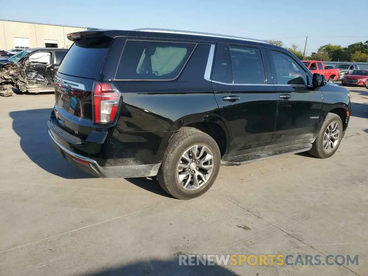 3 fotografías del automóvil dañado 1GNSCNKD4NR286670 CHEVROLET TAHOE 2022