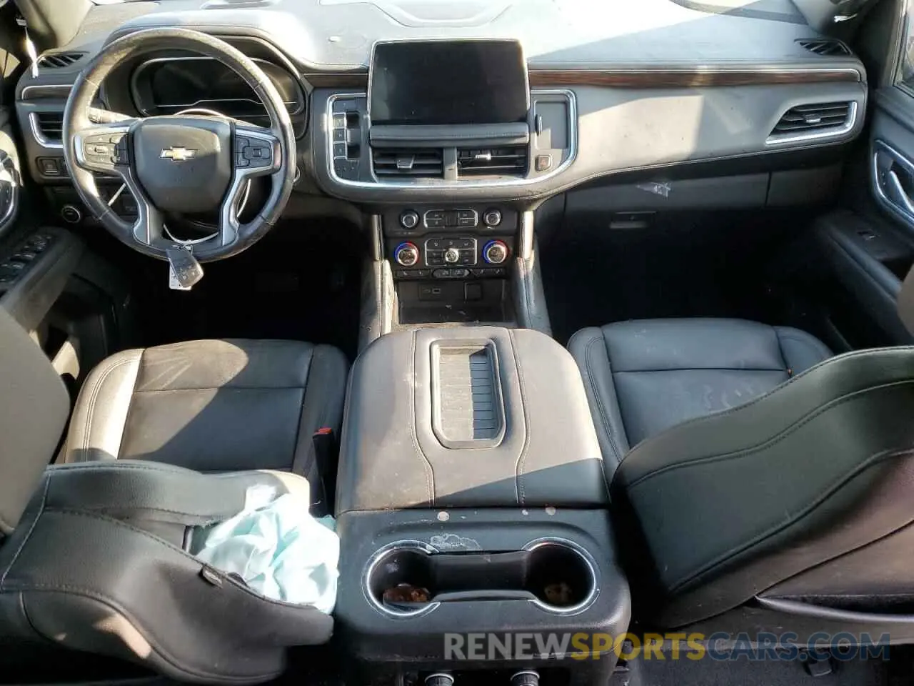 8 fotografías del automóvil dañado 1GNSCNKD4NR286670 CHEVROLET TAHOE 2022