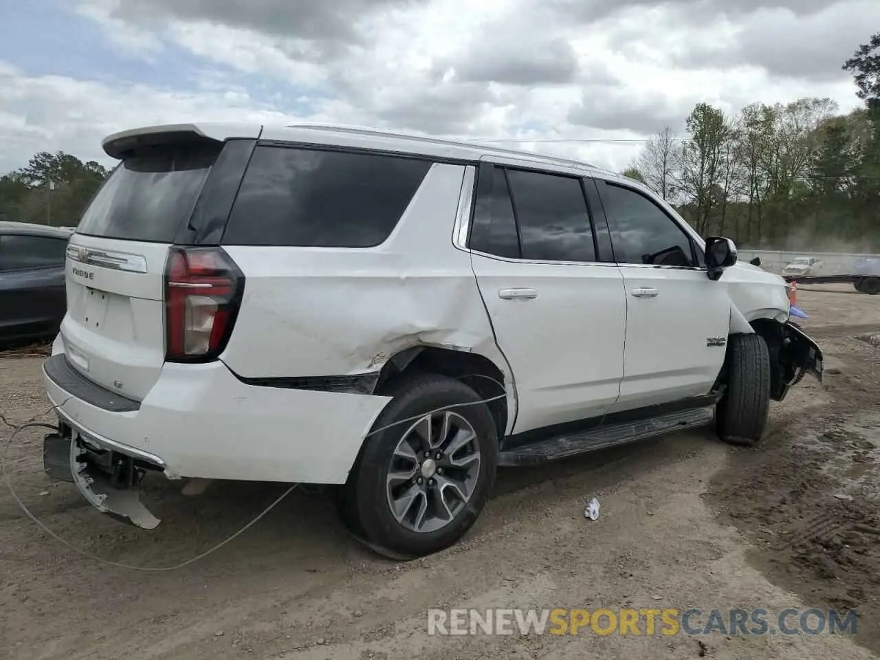 3 fotografías del automóvil dañado 1GNSCNKDXNR200696 CHEVROLET TAHOE 2022
