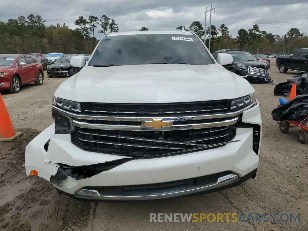 5 fotografías del automóvil dañado 1GNSCNKDXNR200696 CHEVROLET TAHOE 2022