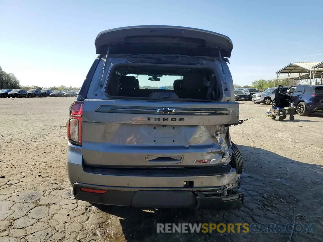 6 fotografías del automóvil dañado 1GNSCRKD0NR177064 CHEVROLET TAHOE 2022