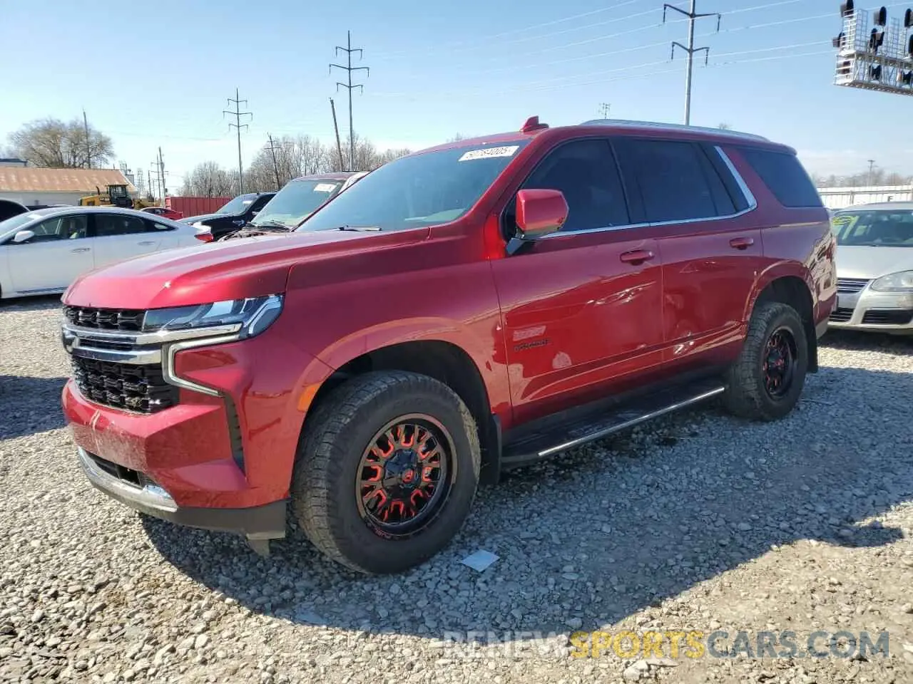 1 fotografías del automóvil dañado 1GNSKMKD5NR317969 CHEVROLET TAHOE 2022