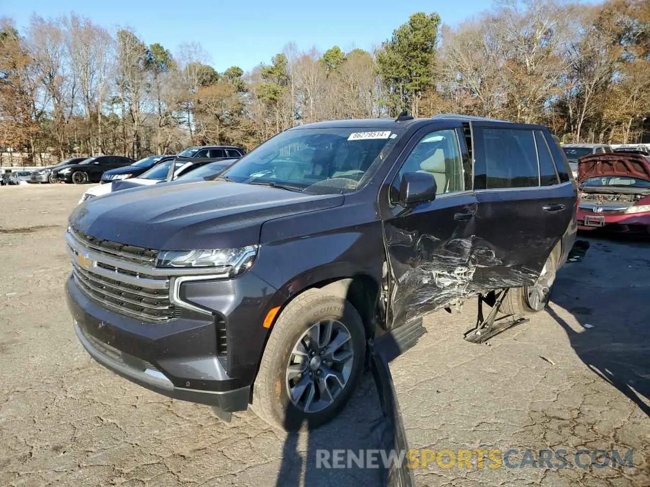 1 fotografías del automóvil dañado 1GNSKNKD2NR309561 CHEVROLET TAHOE 2022