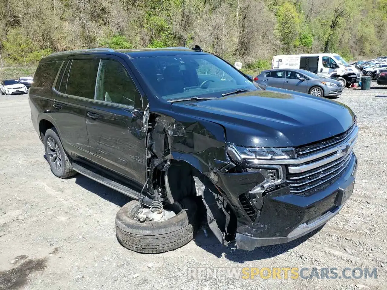 4 fotografías del automóvil dañado 1GNSKNKD2NR331107 CHEVROLET TAHOE 2022
