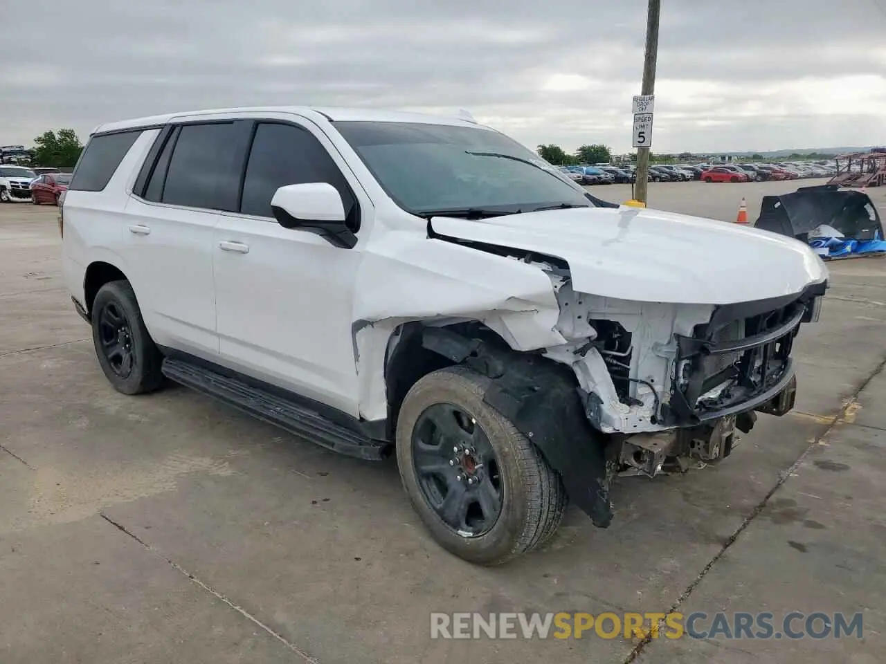 4 fotografías del automóvil dañado 1GNSCLED2PR429361 CHEVROLET TAHOE 2023