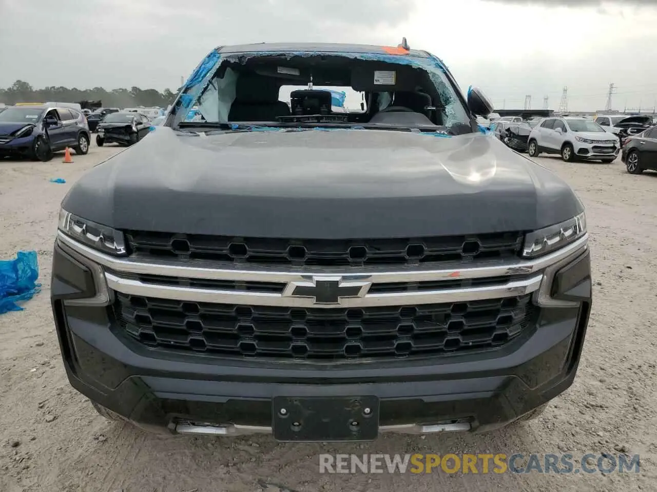 5 fotografías del automóvil dañado 1GNSCLED6PR415916 CHEVROLET TAHOE 2023