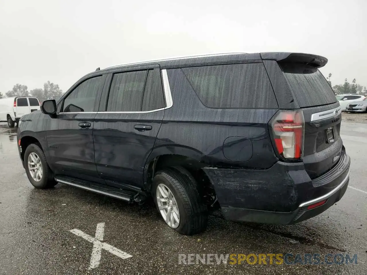 2 fotografías del automóvil dañado 1GNSCMED0PR286044 CHEVROLET TAHOE 2023