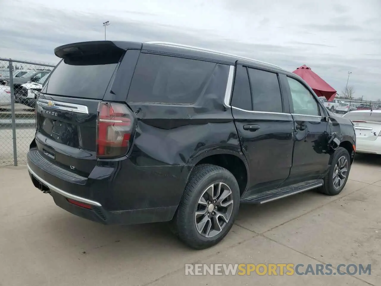 3 fotografías del automóvil dañado 1GNSCNKD2PR168880 CHEVROLET TAHOE 2023