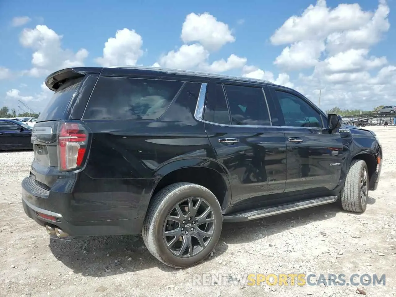 3 fotografías del automóvil dañado 1GNSCTKL2PR318286 CHEVROLET TAHOE 2023