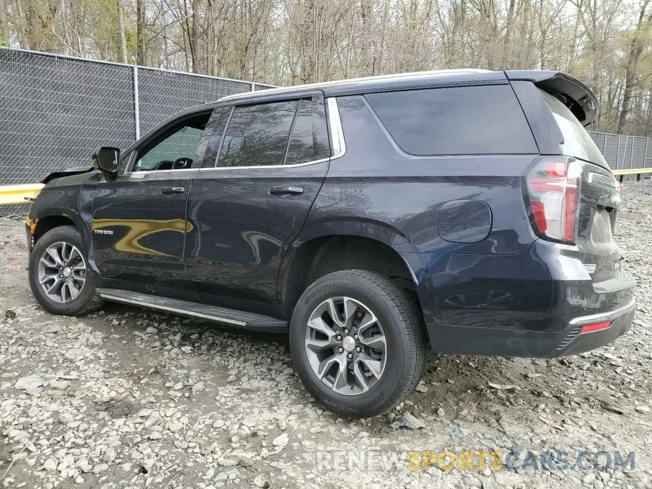 2 fotografías del automóvil dañado 1GNSKMKD5PR252141 CHEVROLET TAHOE 2023