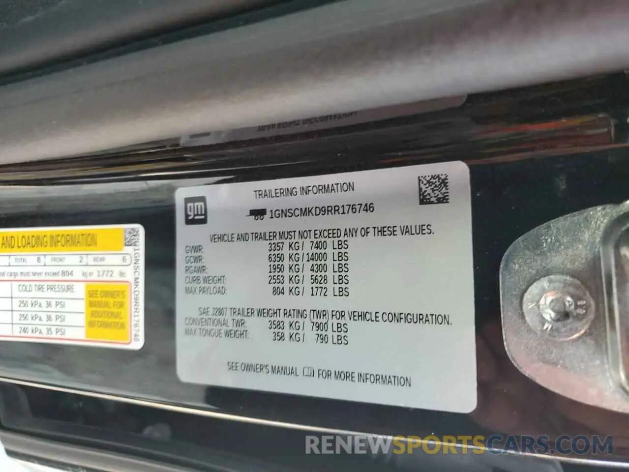 13 fotografías del automóvil dañado 1GNSCMKD9RR176746 CHEVROLET TAHOE 2024