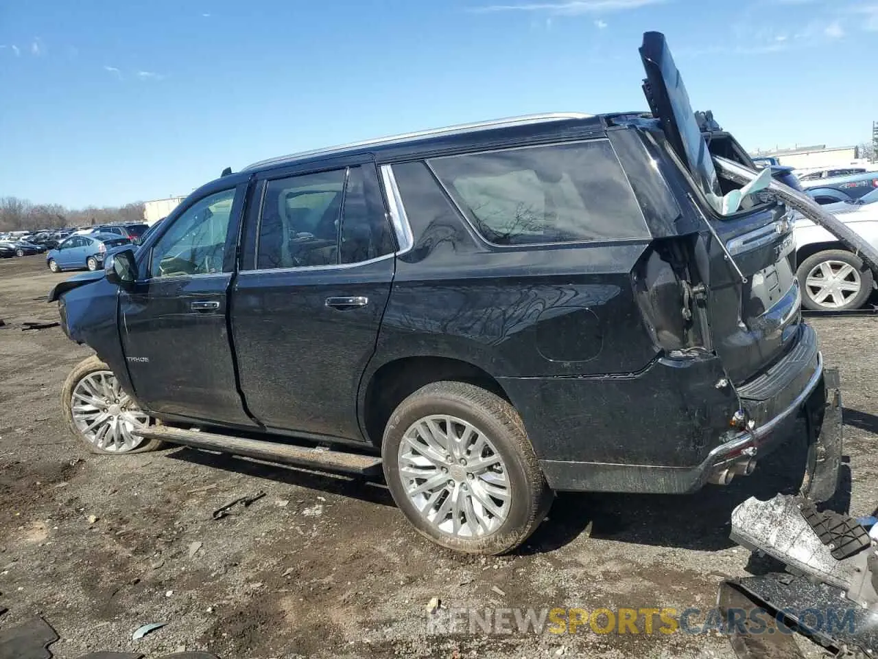 2 fotografías del automóvil dañado 1GNSKSKL5RR129776 CHEVROLET TAHOE 2024