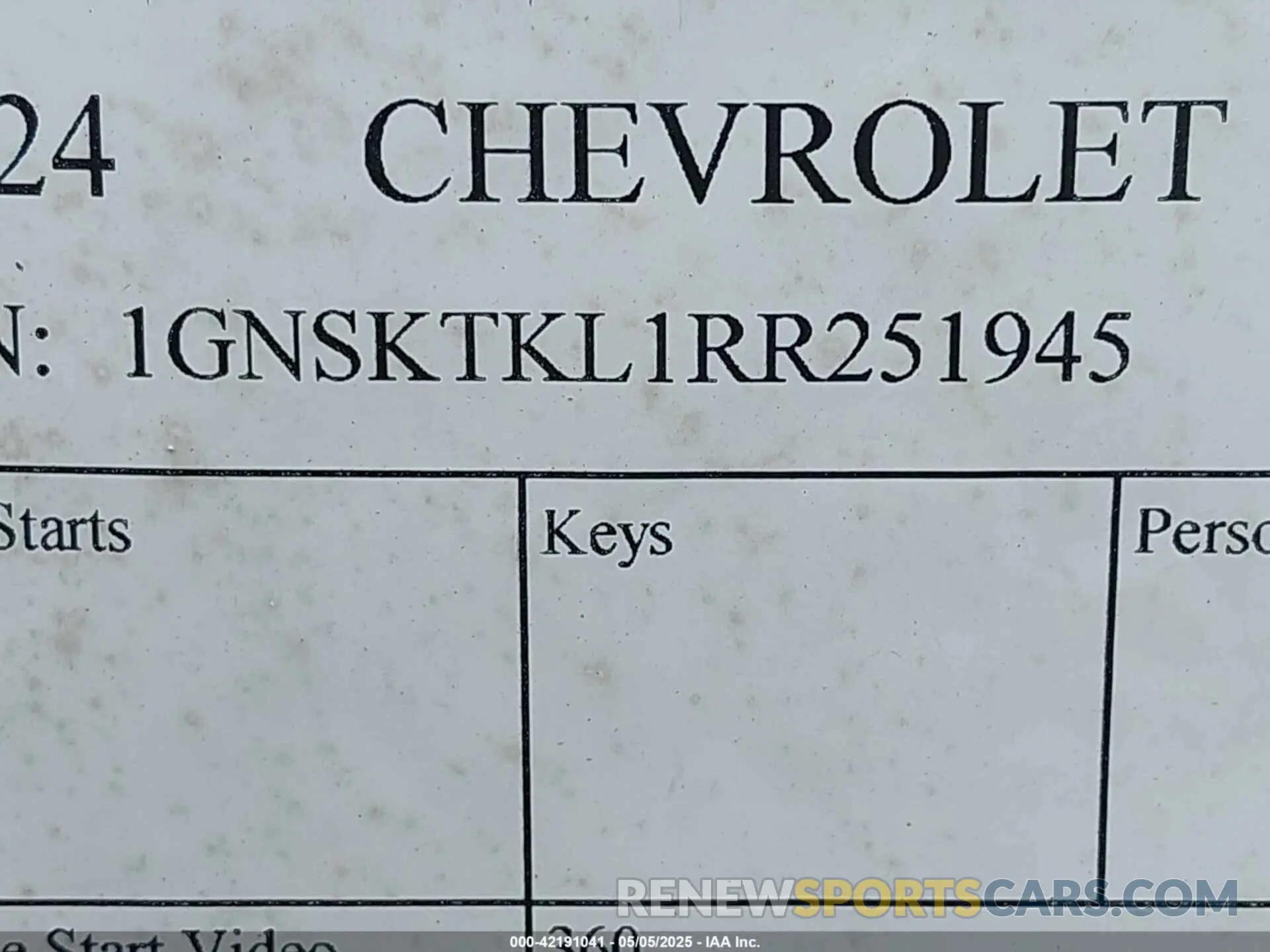 9 fotografías del automóvil dañado 1GNSKTKL1RR251945 CHEVROLET TAHOE 2024
