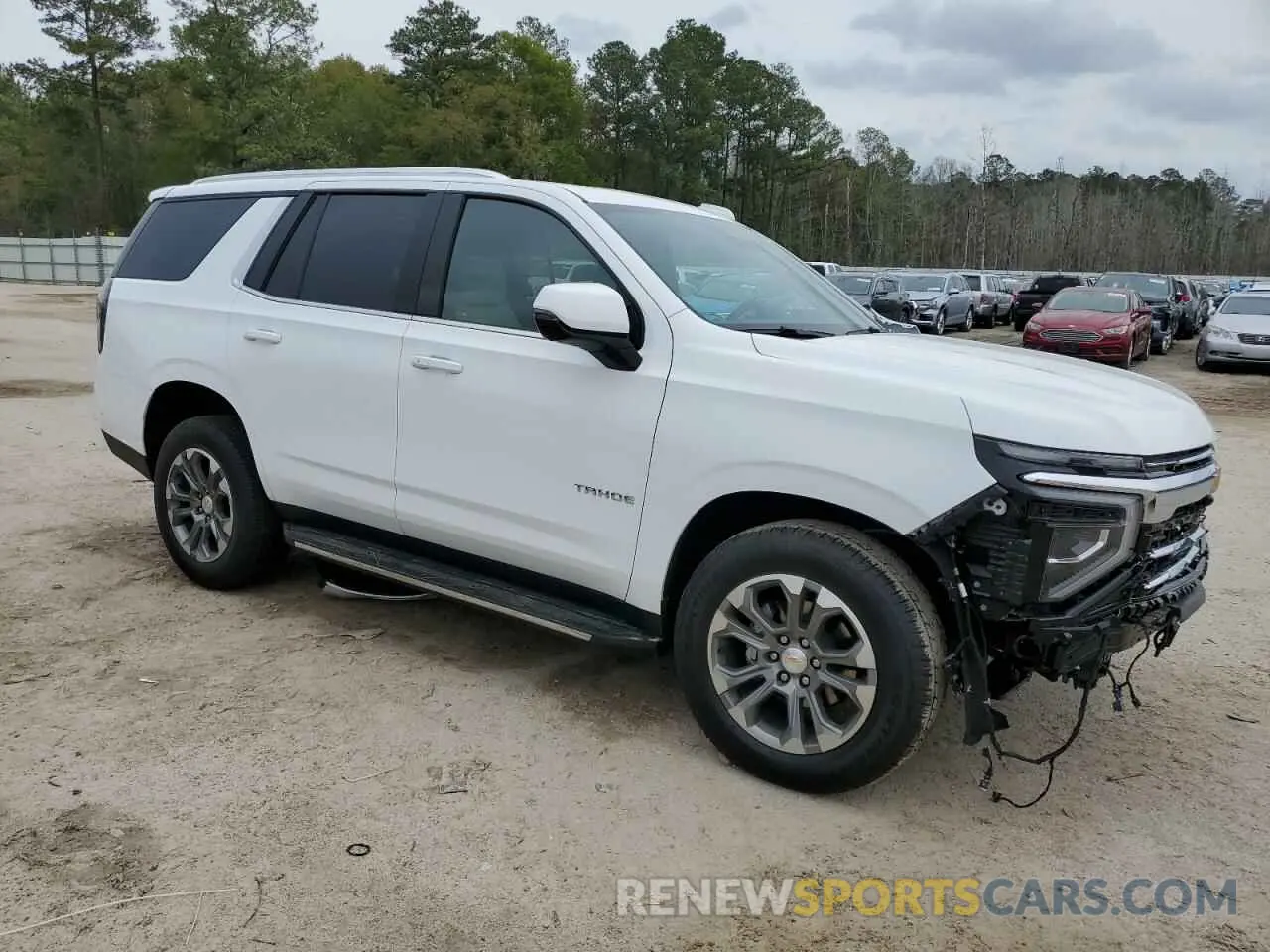 4 fotografías del automóvil dañado 1GNS5NRD0SR132114 CHEVROLET TAHOE 2025