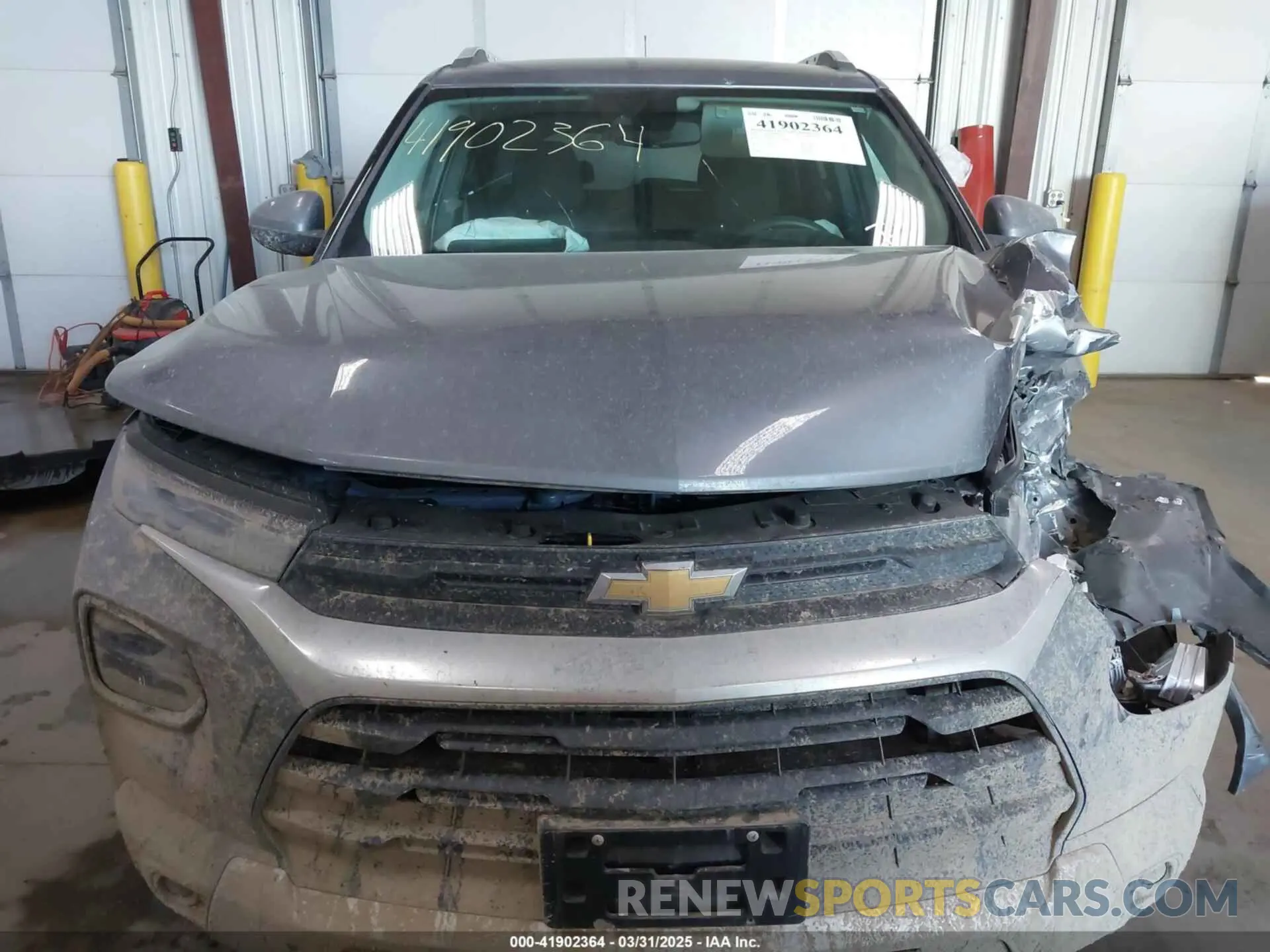 12 fotografías del automóvil dañado KL79MPS27MB156627 CHEVROLET TRAILBLAZER 2021