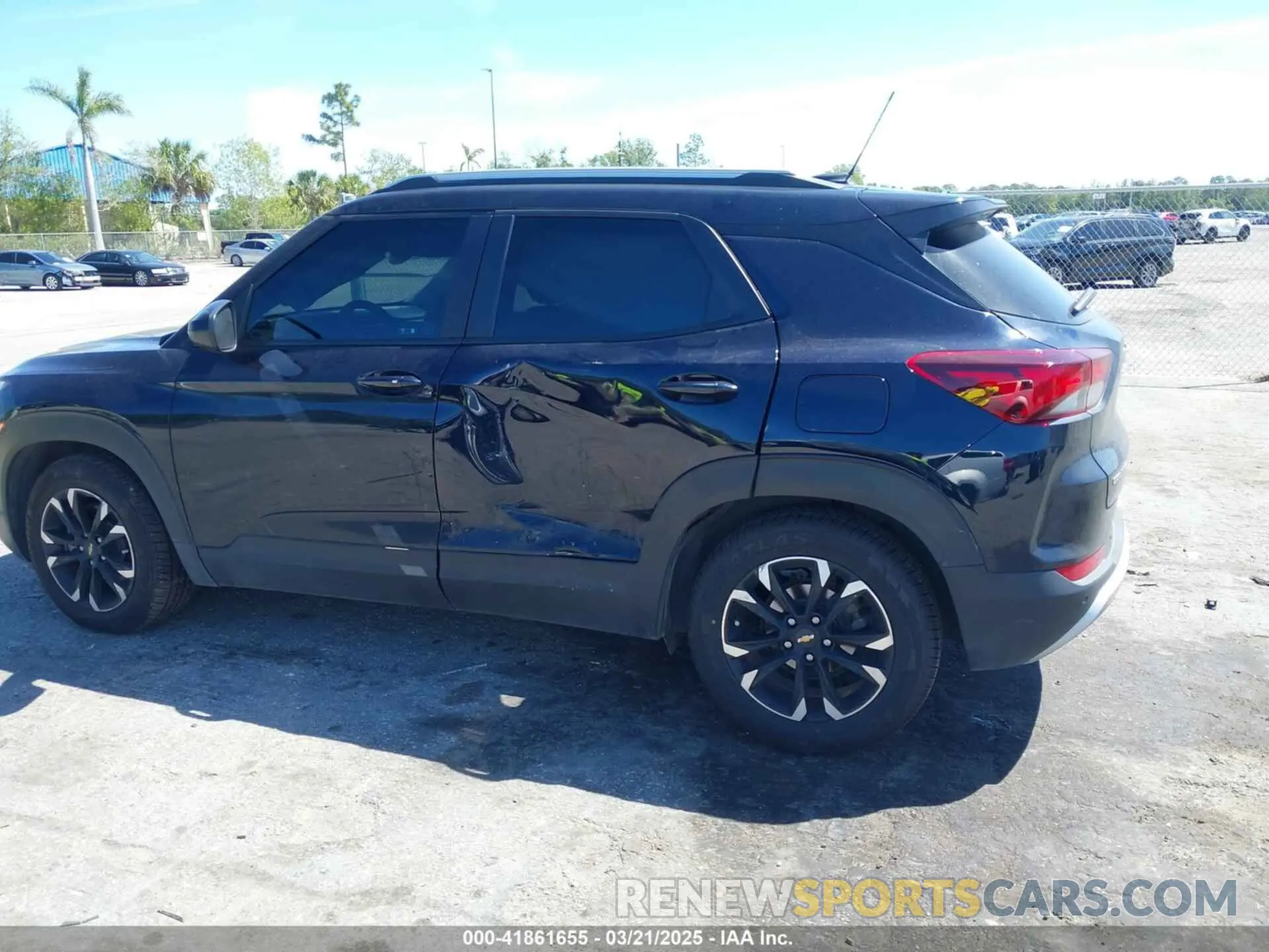 6 fotografías del automóvil dañado KL79MPSL2MB141459 CHEVROLET TRAILBLAZER 2021