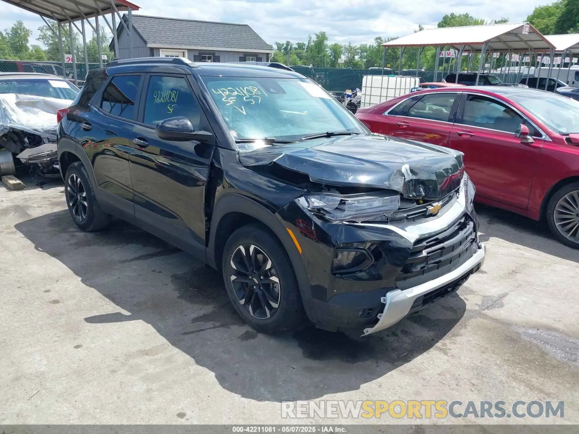1 fotografías del automóvil dañado KL79MPSL2MB155183 CHEVROLET TRAILBLAZER 2021