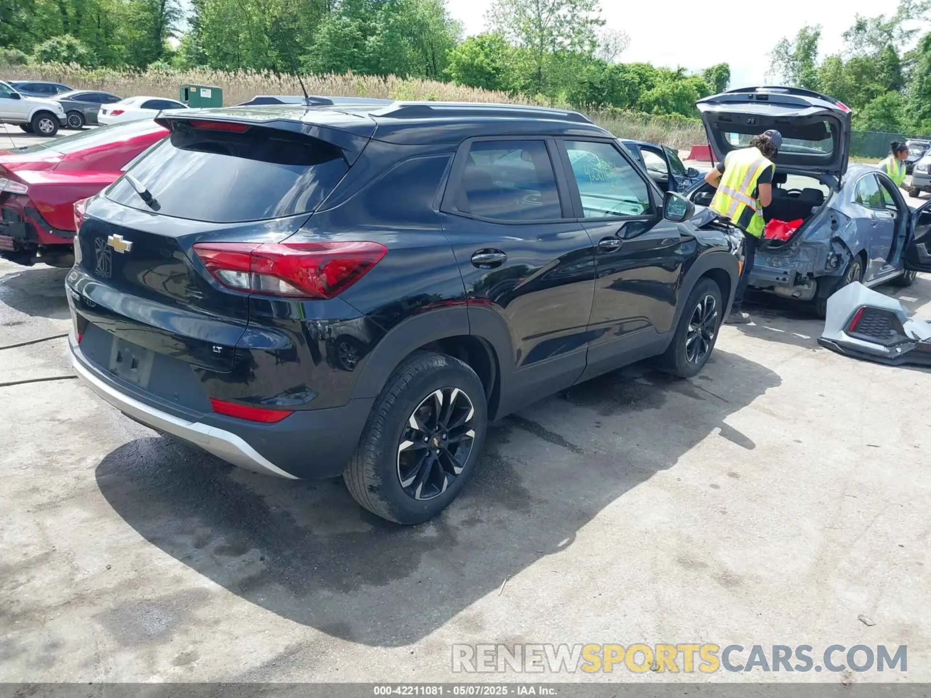 4 fotografías del automóvil dañado KL79MPSL2MB155183 CHEVROLET TRAILBLAZER 2021