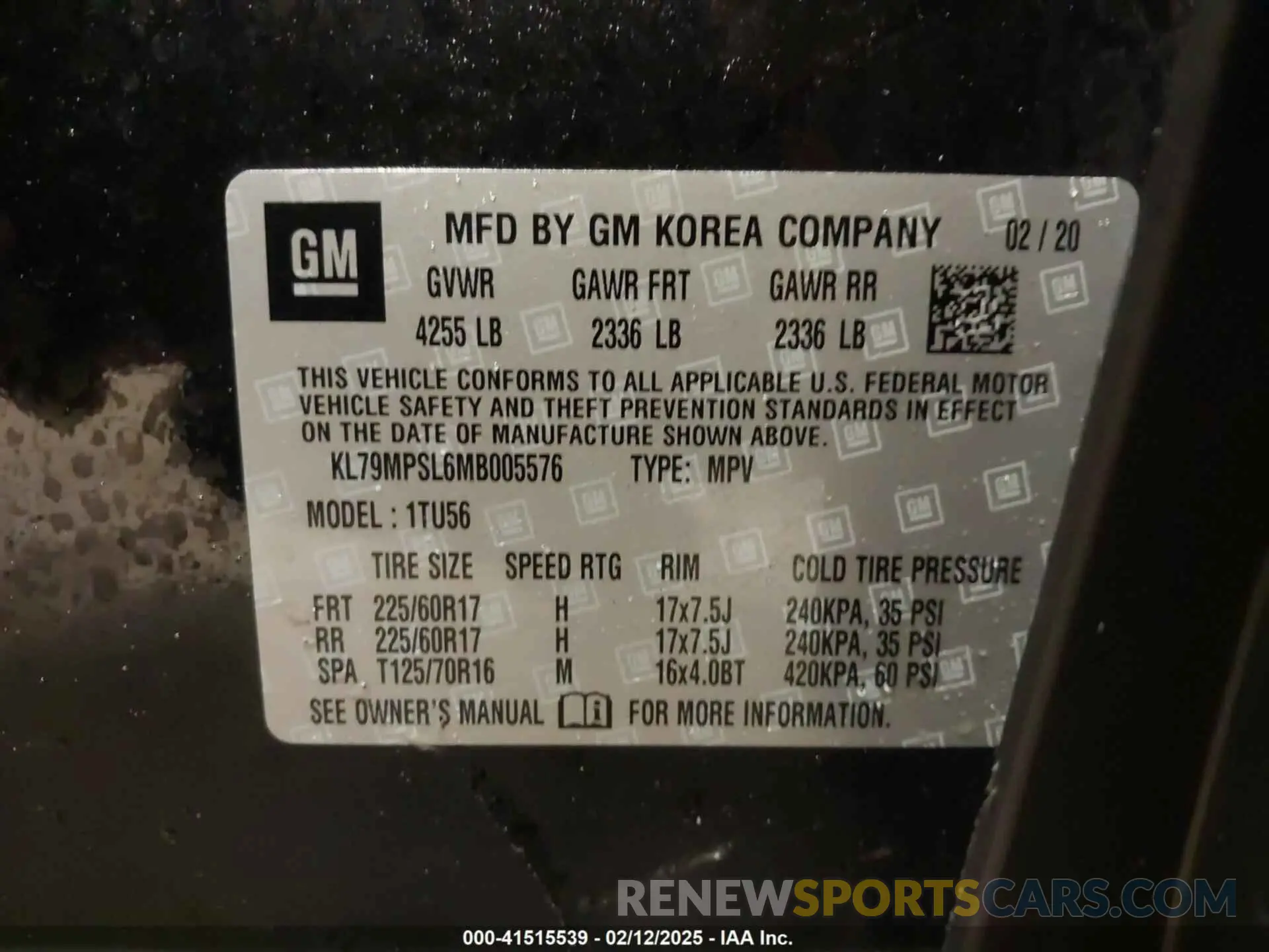 9 fotografías del automóvil dañado KL79MPSL6MB005576 CHEVROLET TRAILBLAZER 2021