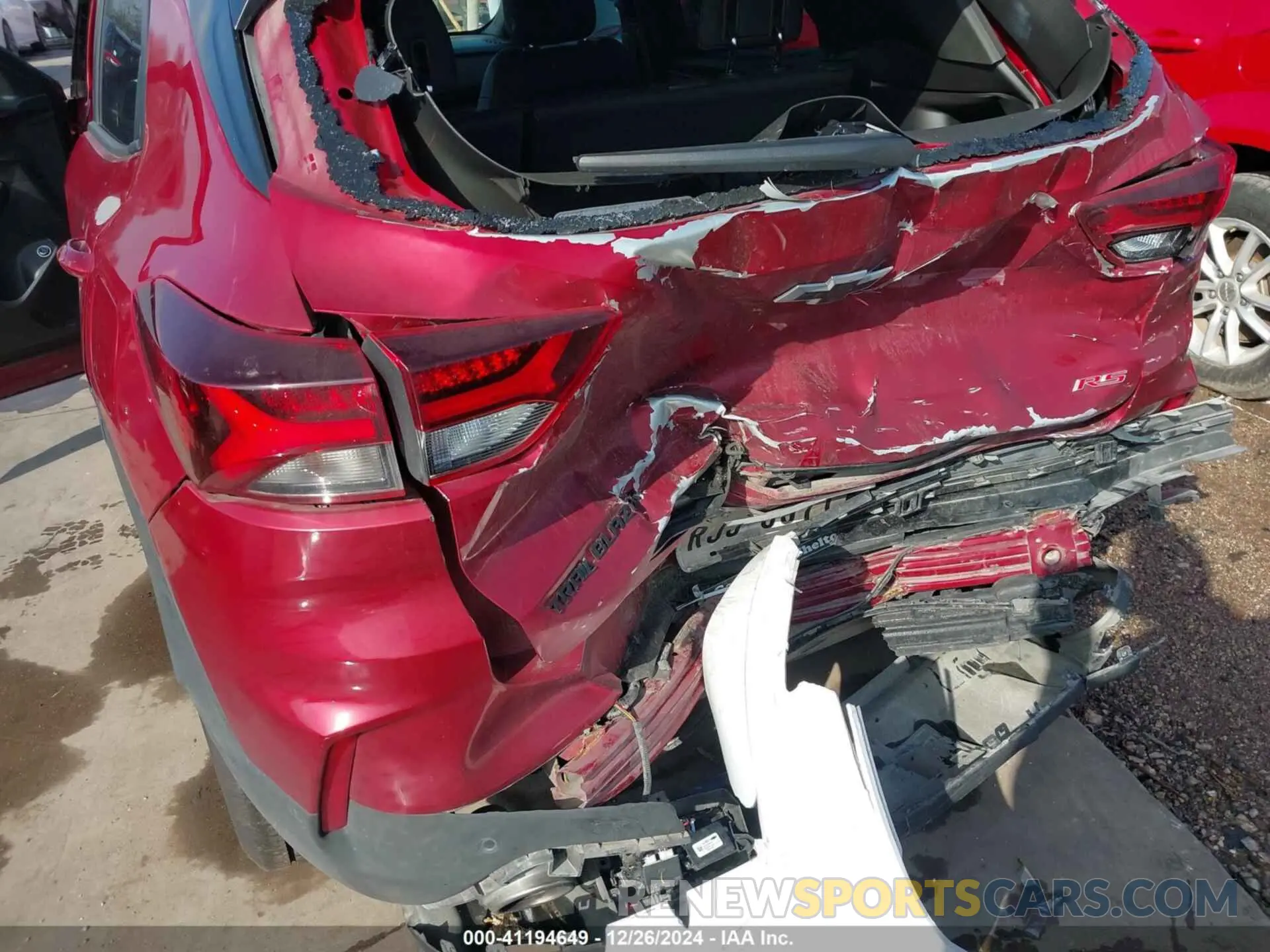 6 fotografías del automóvil dañado KL79MTSL8MB082779 CHEVROLET TRAILBLAZER 2021