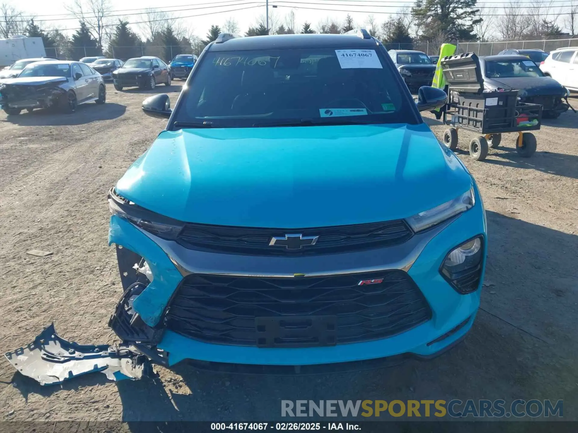12 fotografías del automóvil dañado KL79MUSL3MB129867 CHEVROLET TRAILBLAZER 2021