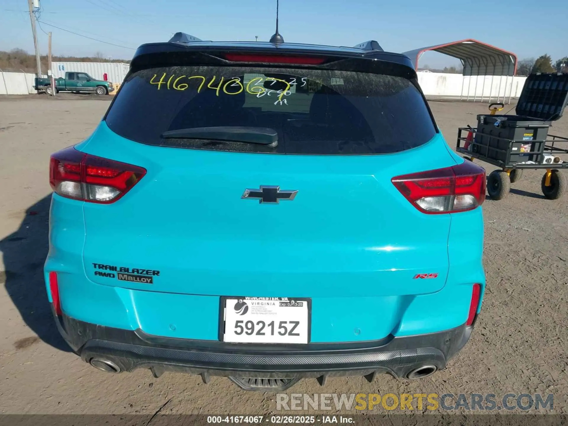 16 fotografías del automóvil dañado KL79MUSL3MB129867 CHEVROLET TRAILBLAZER 2021