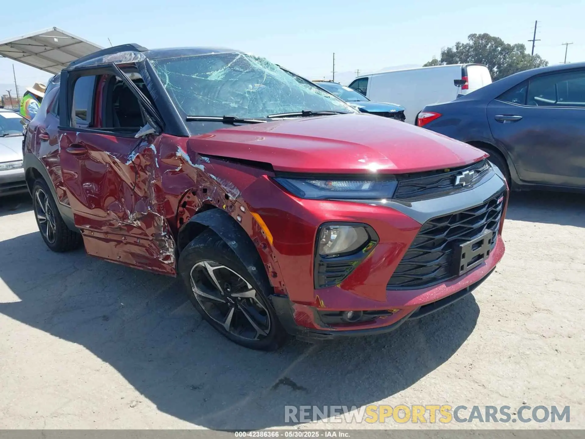 1 fotografías del automóvil dañado KL79MTSL5NB116033 CHEVROLET TRAILBLAZER 2022