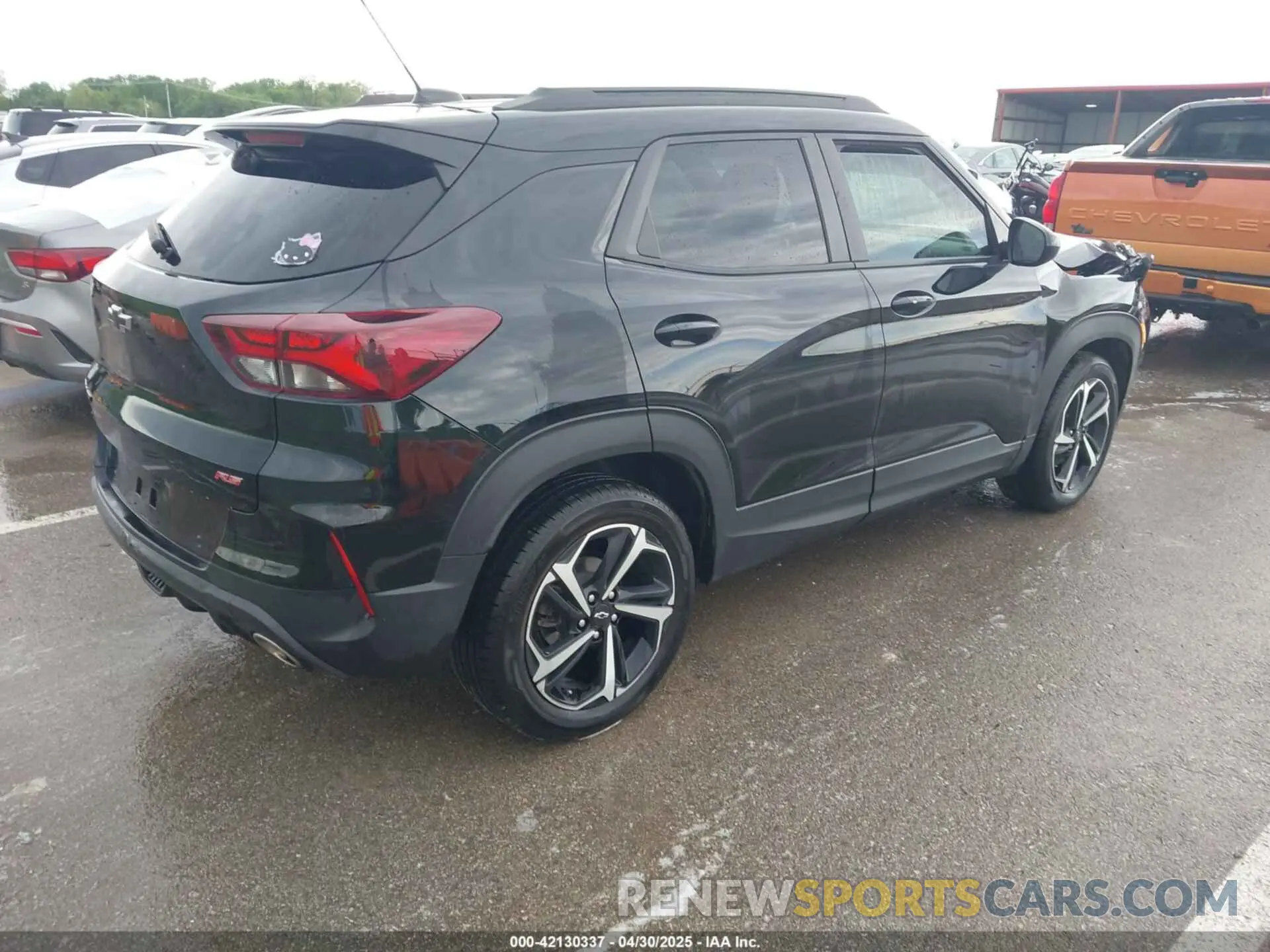 4 fotografías del automóvil dañado KL79MTSL8NB019134 CHEVROLET TRAILBLAZER 2022