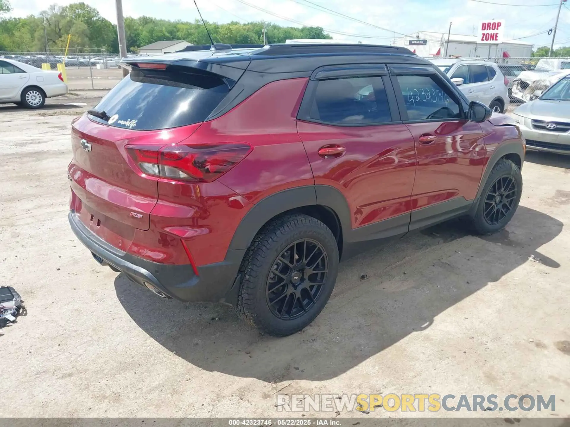 4 fotografías del automóvil dañado KL79MUSL7NB146091 CHEVROLET TRAILBLAZER 2022