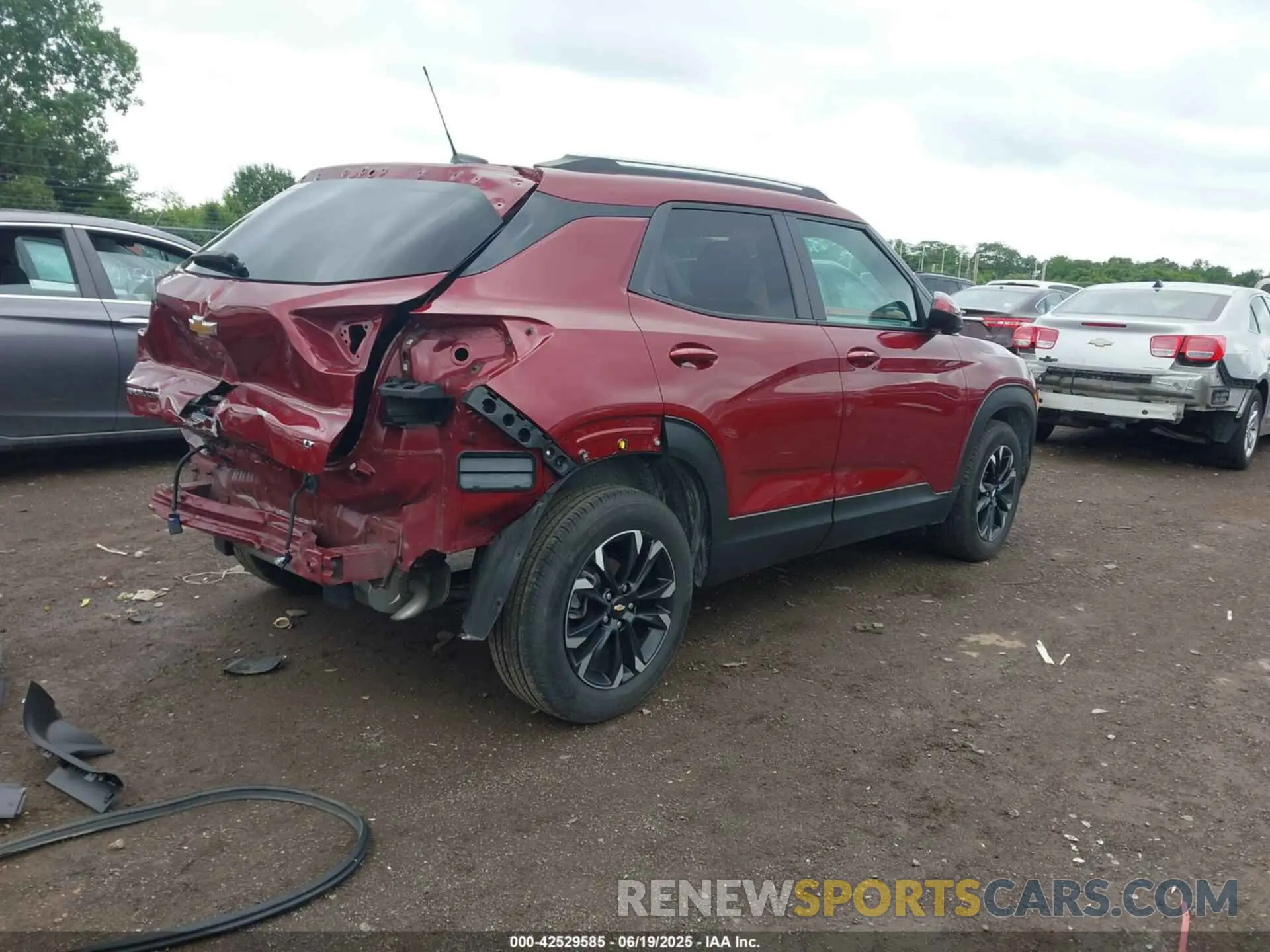 4 fotografías del automóvil dañado KL79MPSL3PB134010 CHEVROLET TRAILBLAZER 2023