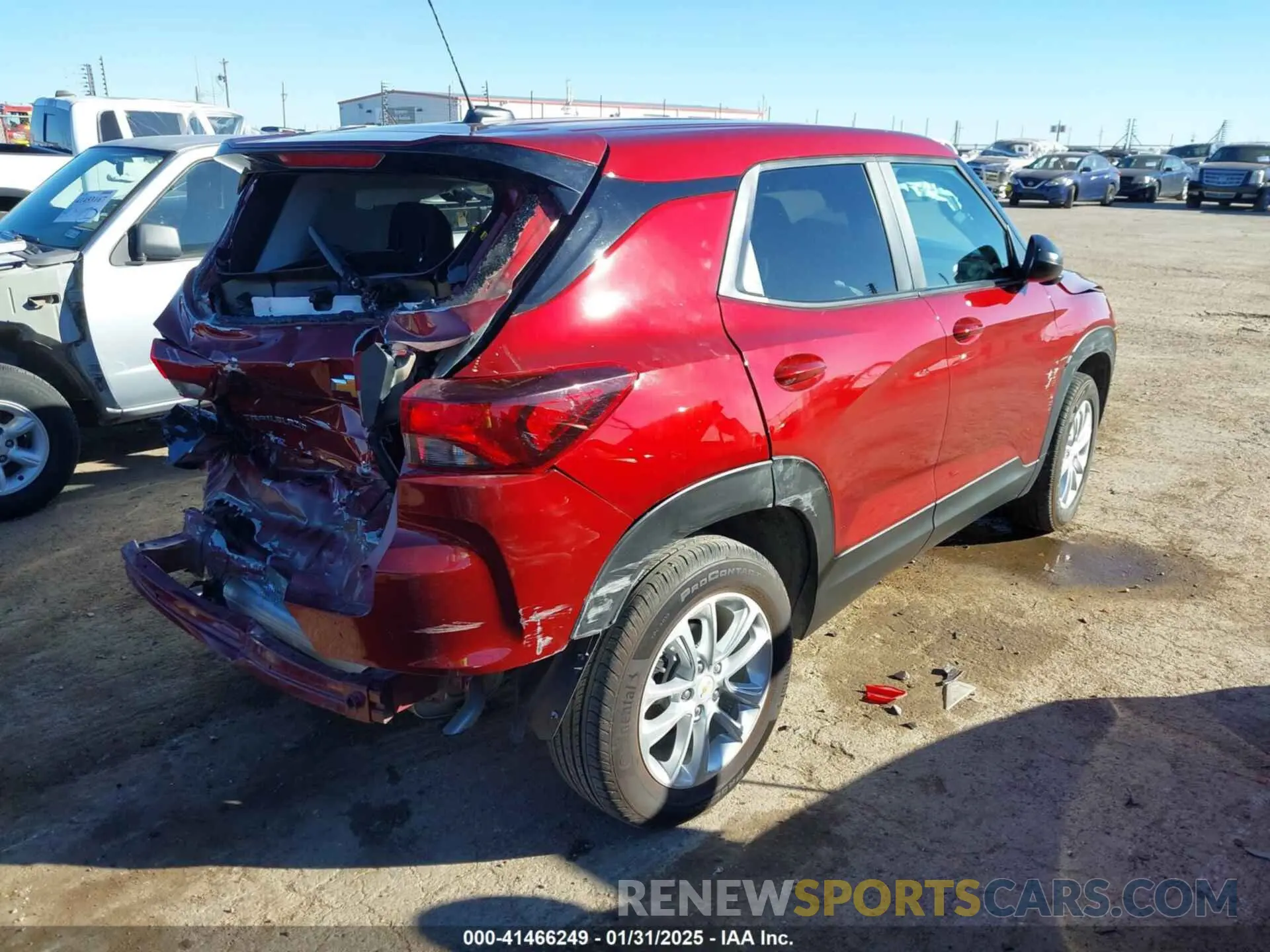 4 fotografías del automóvil dañado KL79MMSL3RB166344 CHEVROLET TRAILBLAZER 2024