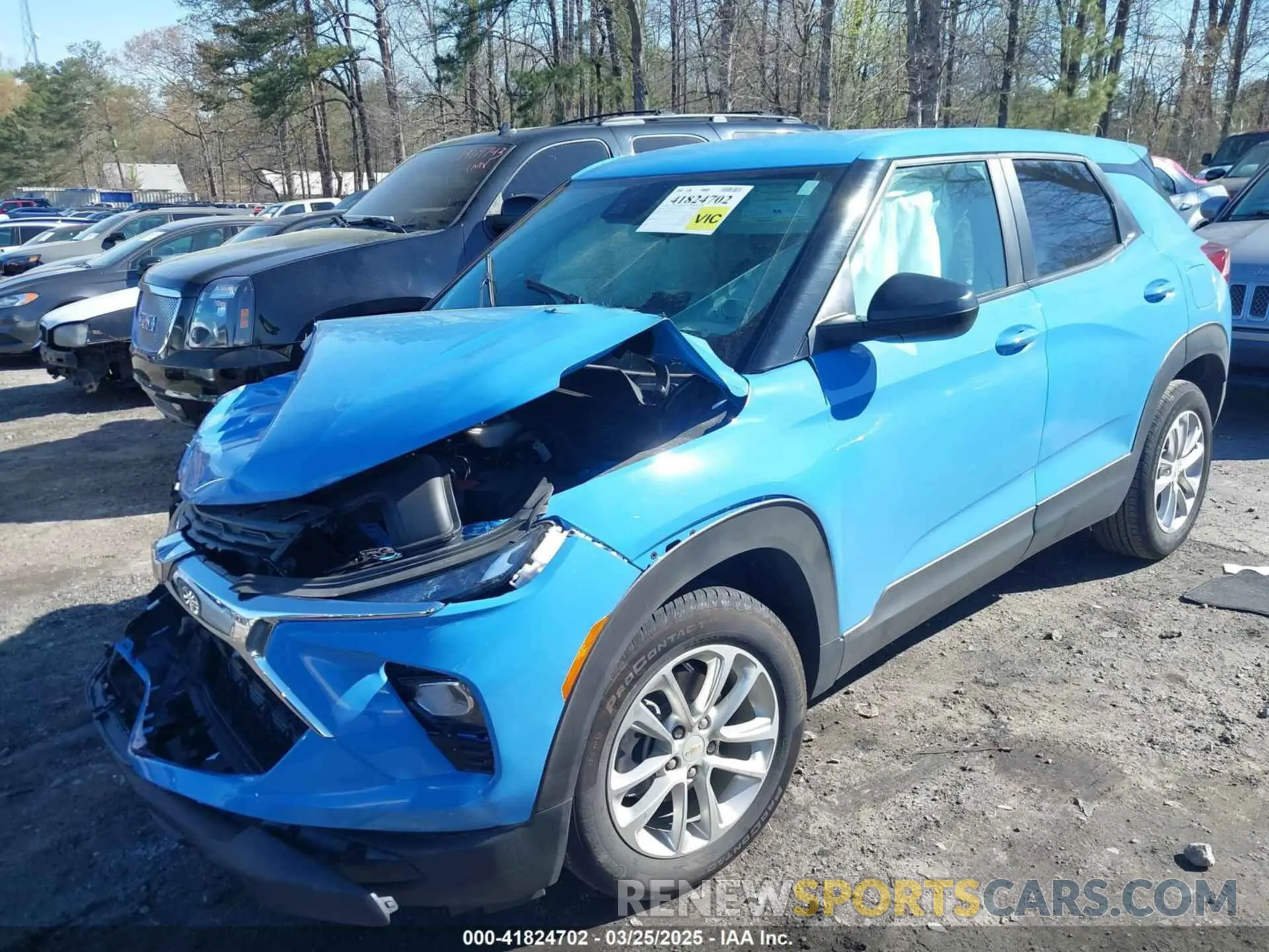 2 fotografías del automóvil dañado KL79MMSLXRB135138 CHEVROLET TRAILBLAZER 2024