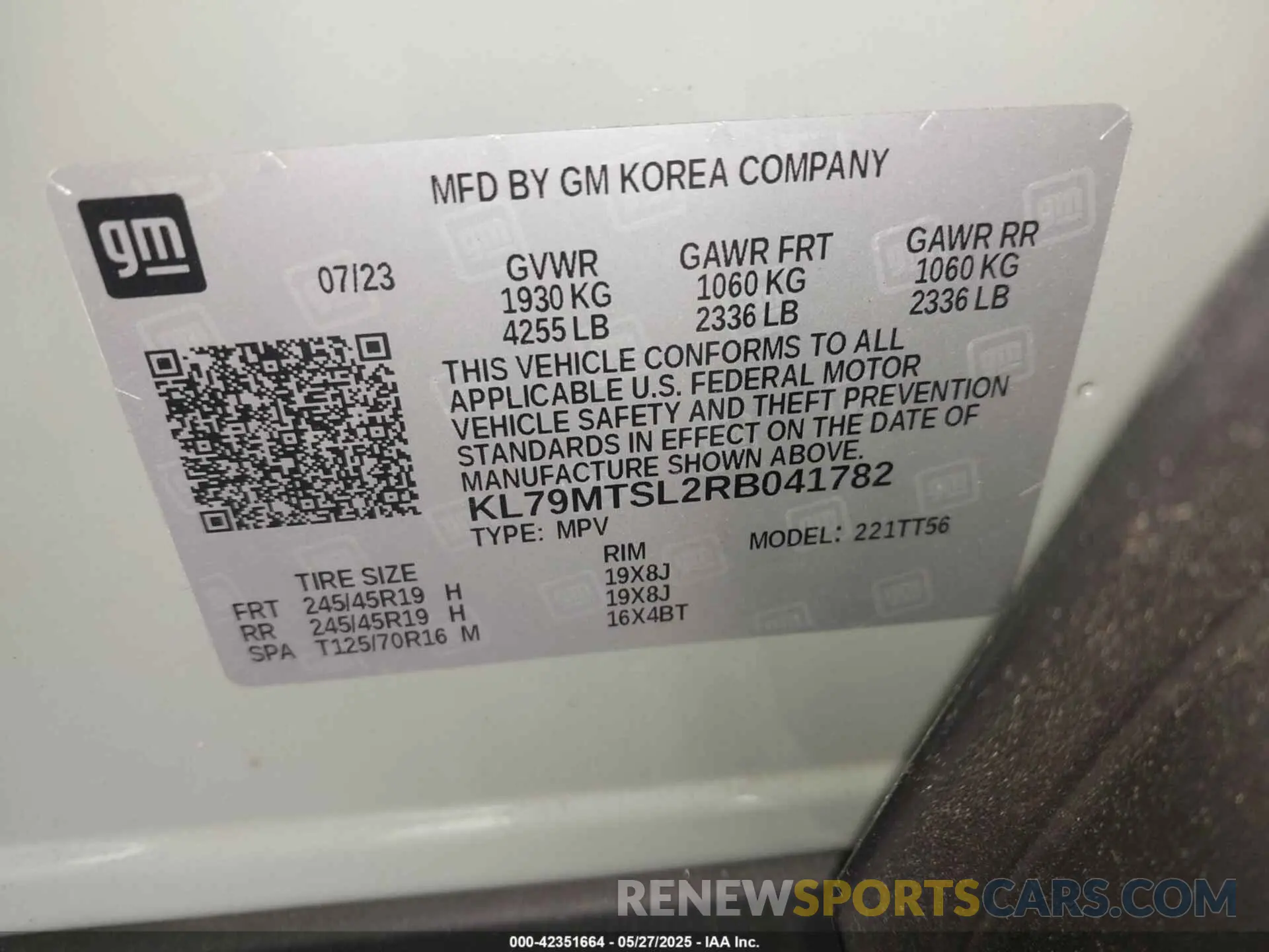 9 fotografías del automóvil dañado KL79MTSL2RB041782 CHEVROLET TRAILBLAZER 2024