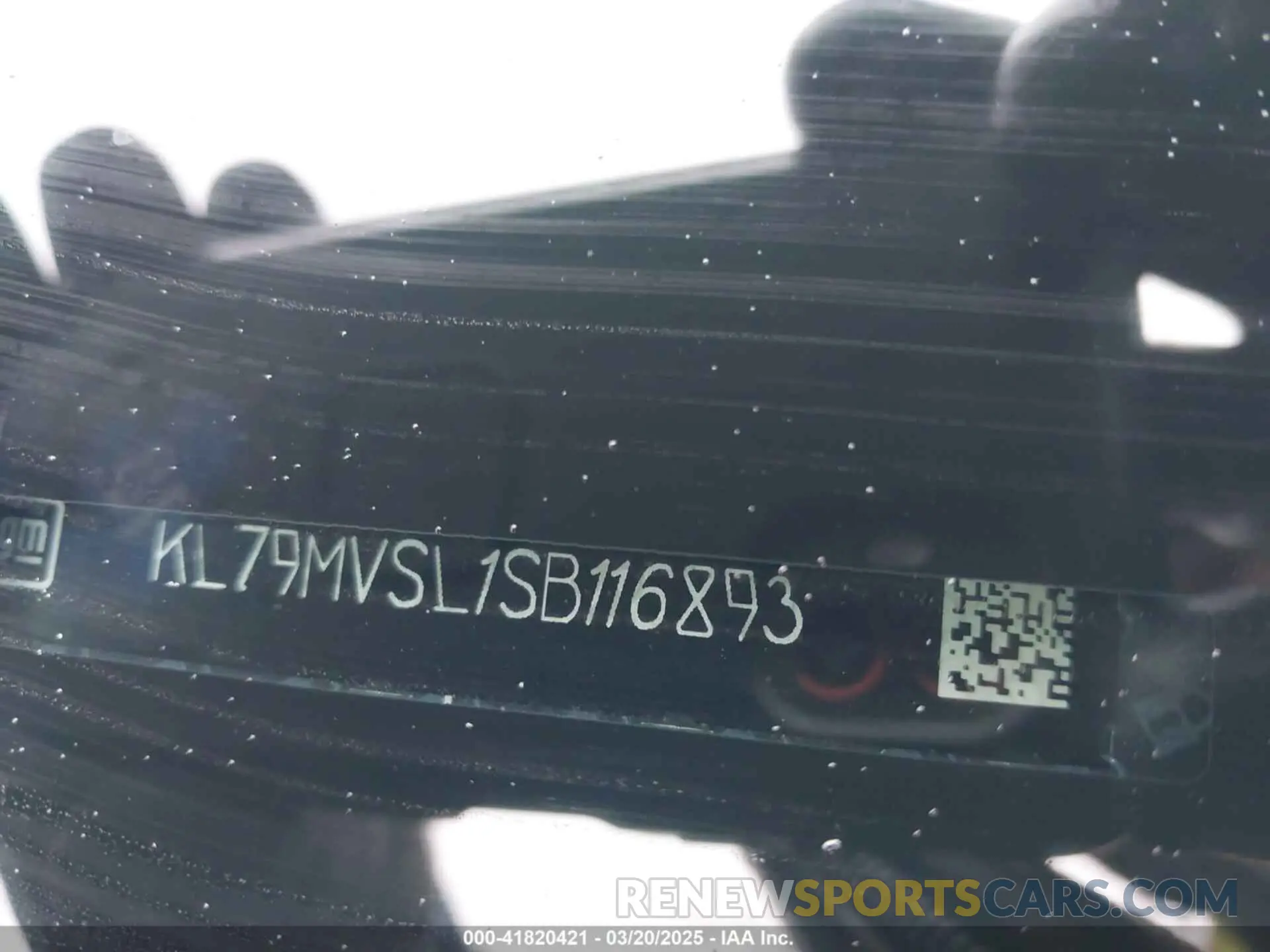 17 fotografías del automóvil dañado KL79MVSL1SB116893 CHEVROLET TRAILBLAZER 2025
