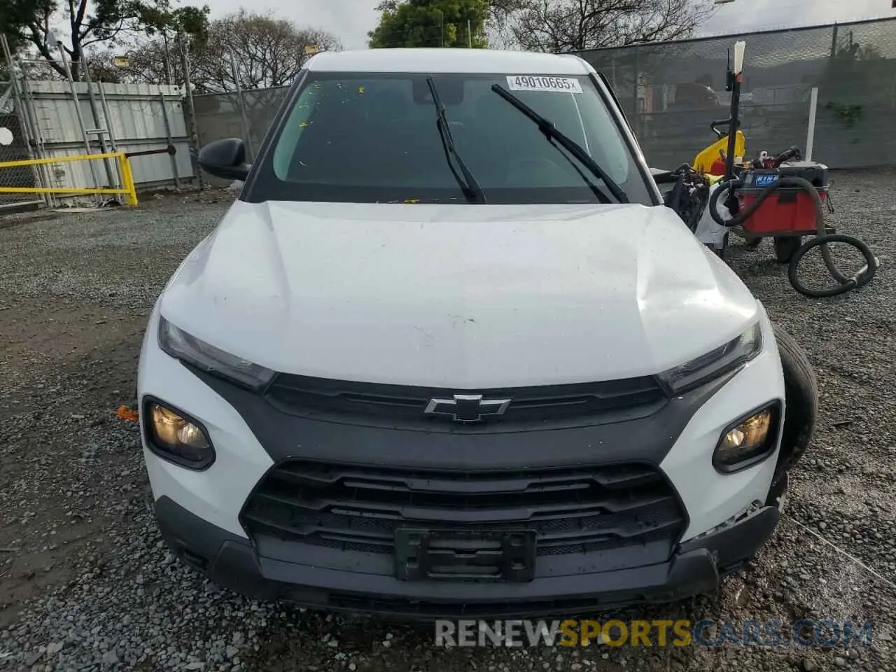 5 fotografías del automóvil dañado KL79MMS22MB058541 CHEVROLET TRAILBLZR 2021