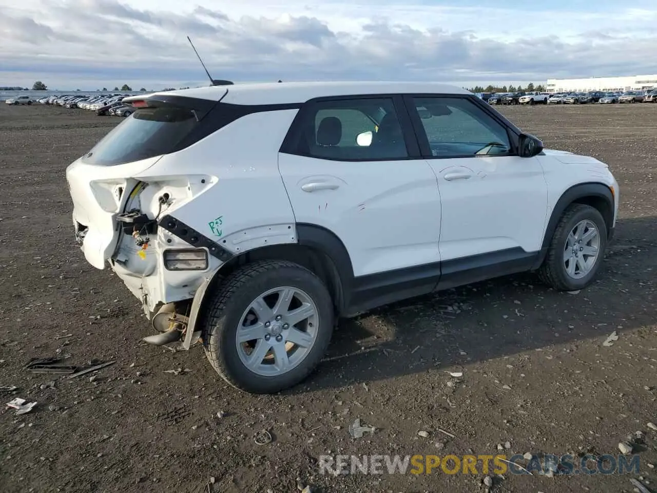 3 fotografías del automóvil dañado KL79MMS23MB036063 CHEVROLET TRAILBLZR 2021