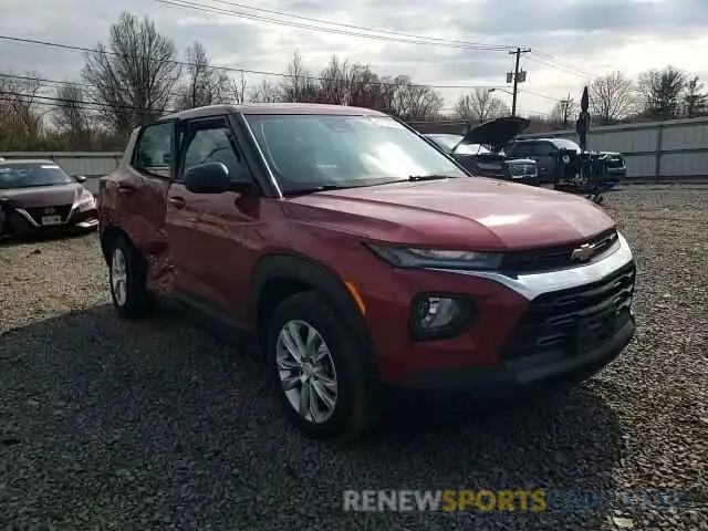 12 fotografías del automóvil dañado KL79MMS2XMB012407 CHEVROLET TRAILBLZR 2021