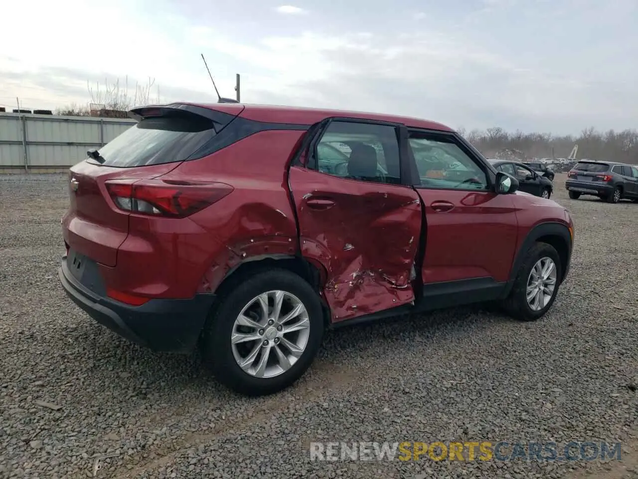 3 fotografías del automóvil dañado KL79MMS2XMB012407 CHEVROLET TRAILBLZR 2021